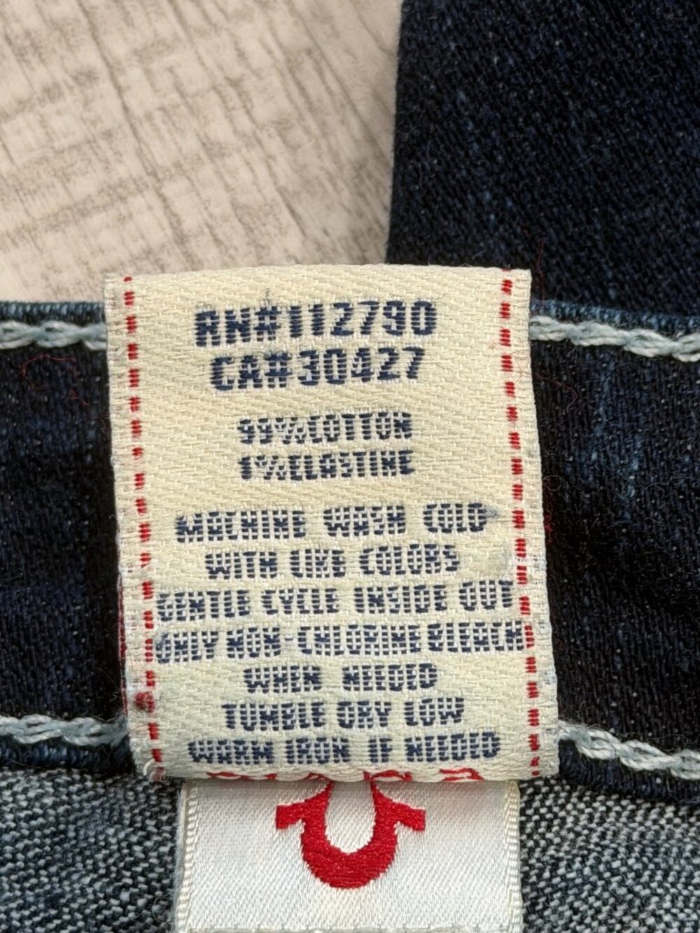 True Religion Womens Size 26 Joey Jeans Dark Wash Blue Bootcut USA - Picture 9 of 9